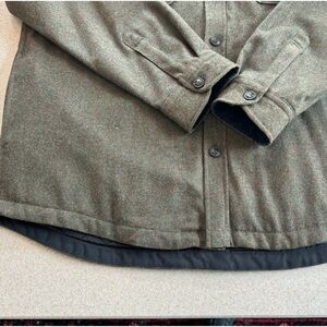 Pendleton Shirt/jacket never worn. Beautiful green wool, with black lining